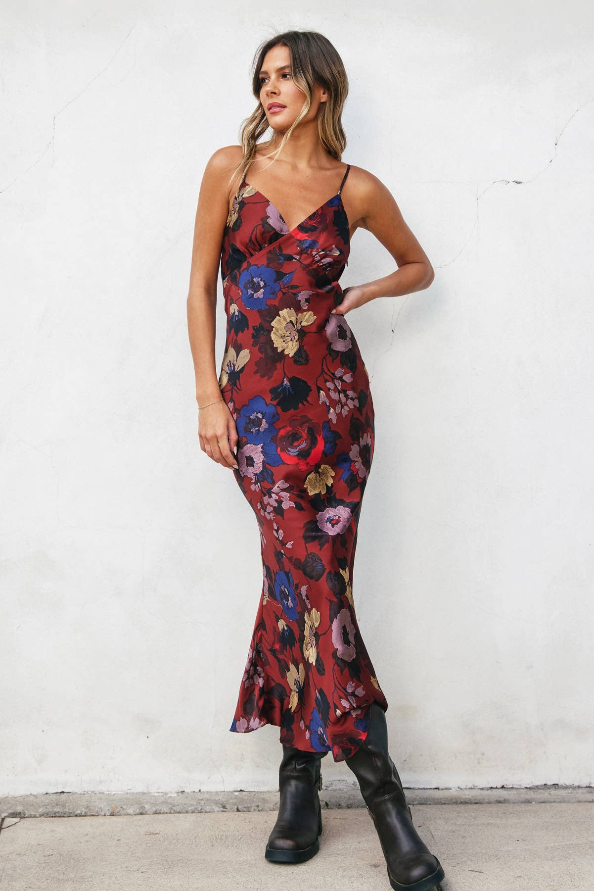 Floral Open Back Maxi