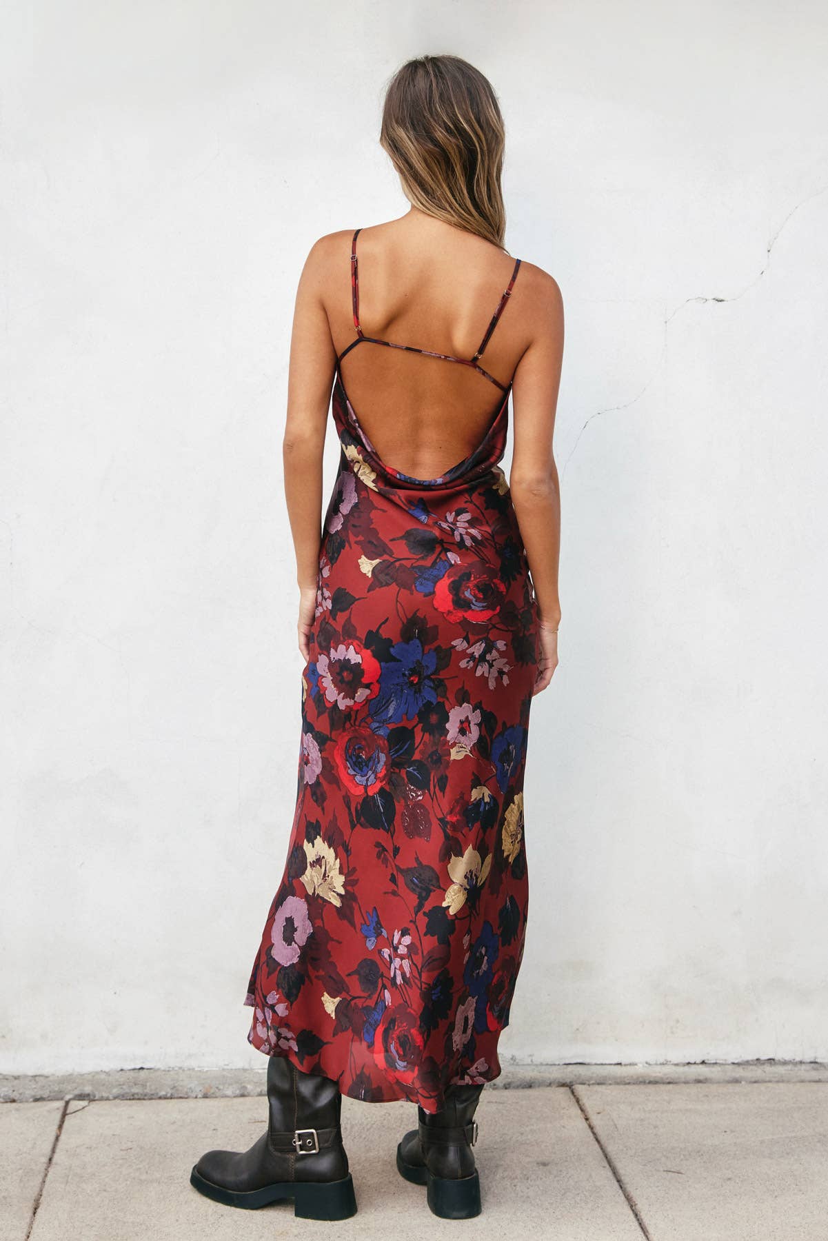 Floral Open Back Maxi