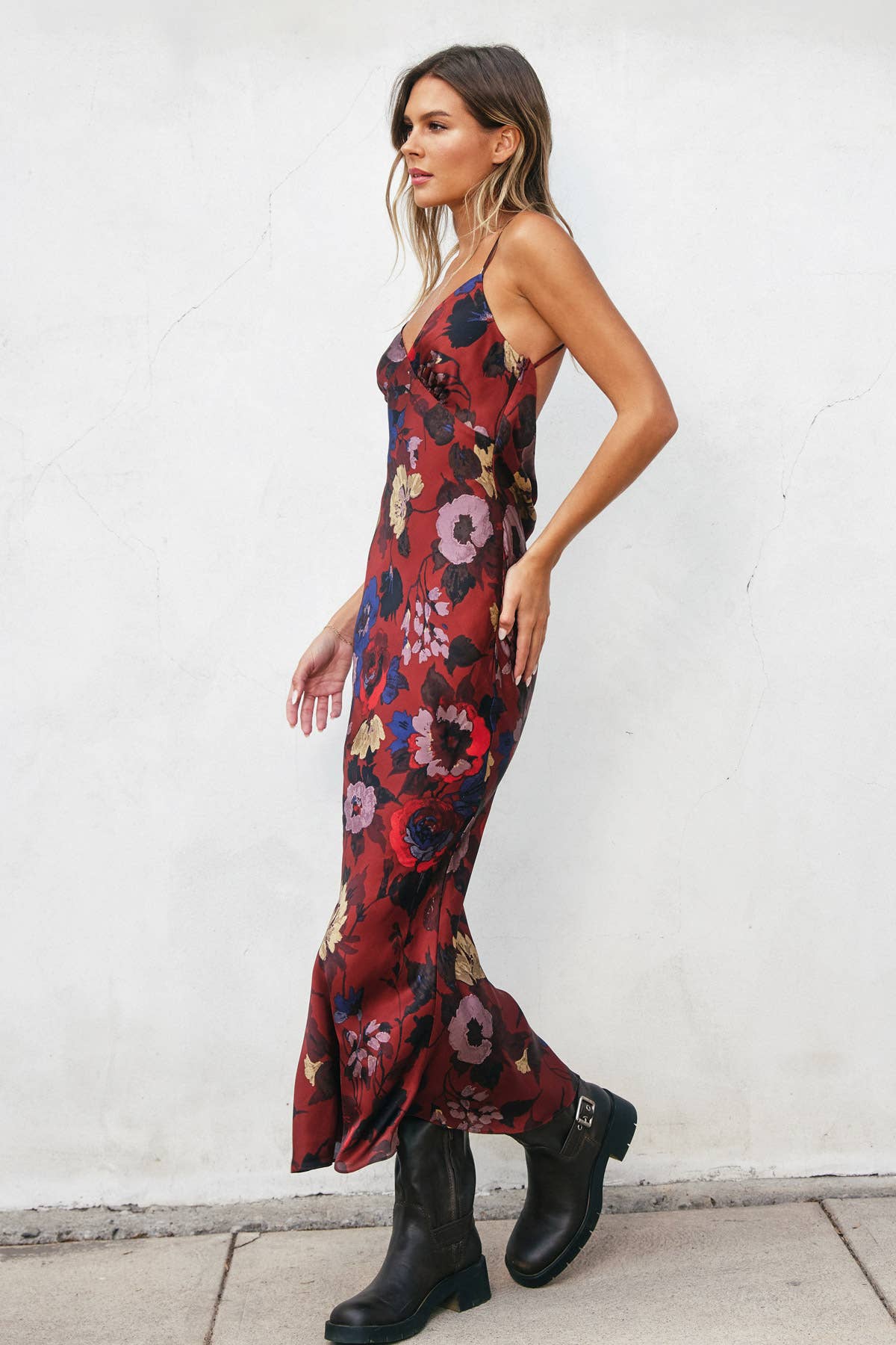 Floral Open Back Maxi