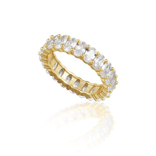 Oval Eternity Band